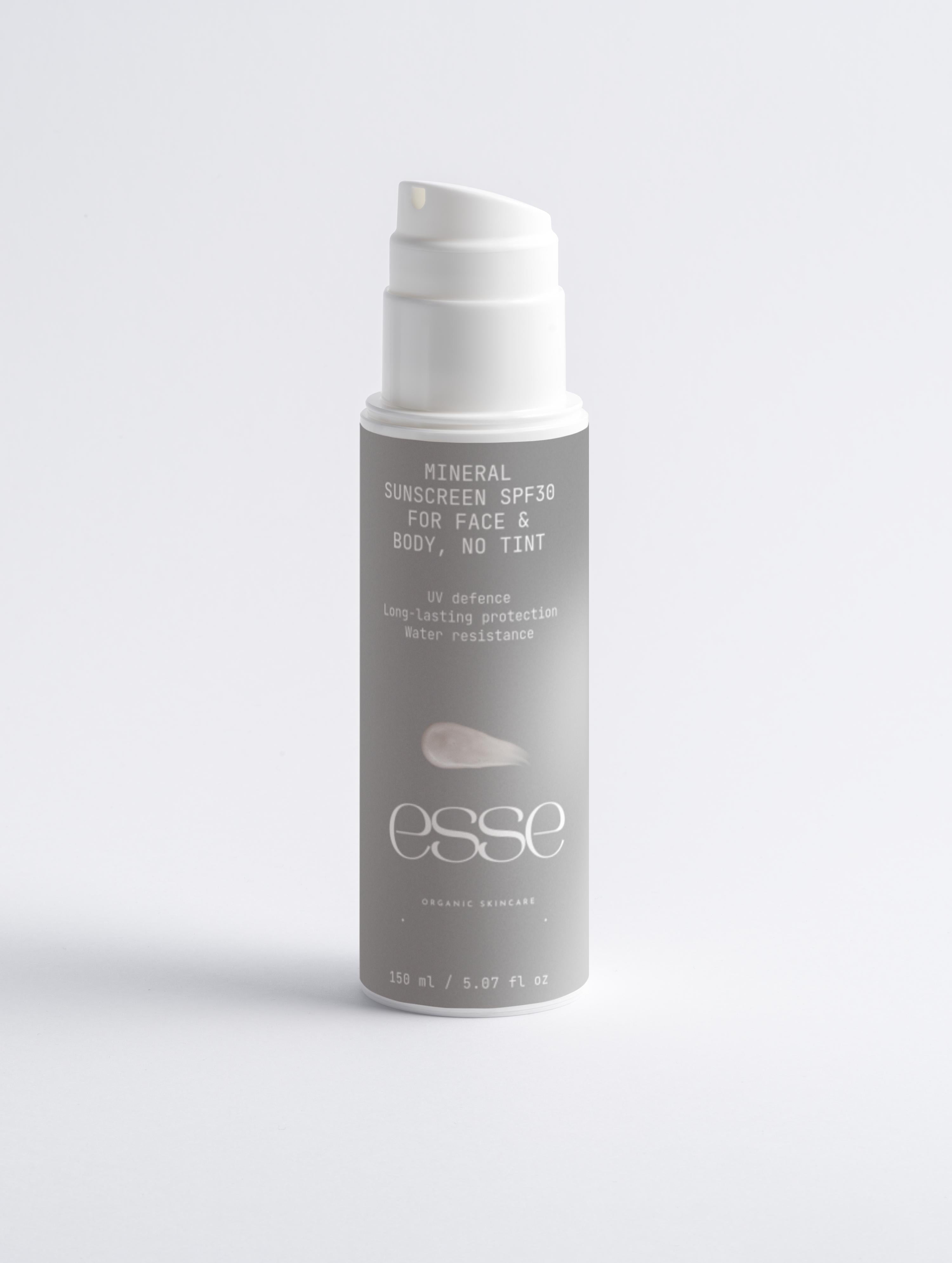 Mineral Sunscreen SPF30 for Face & Body, no tint